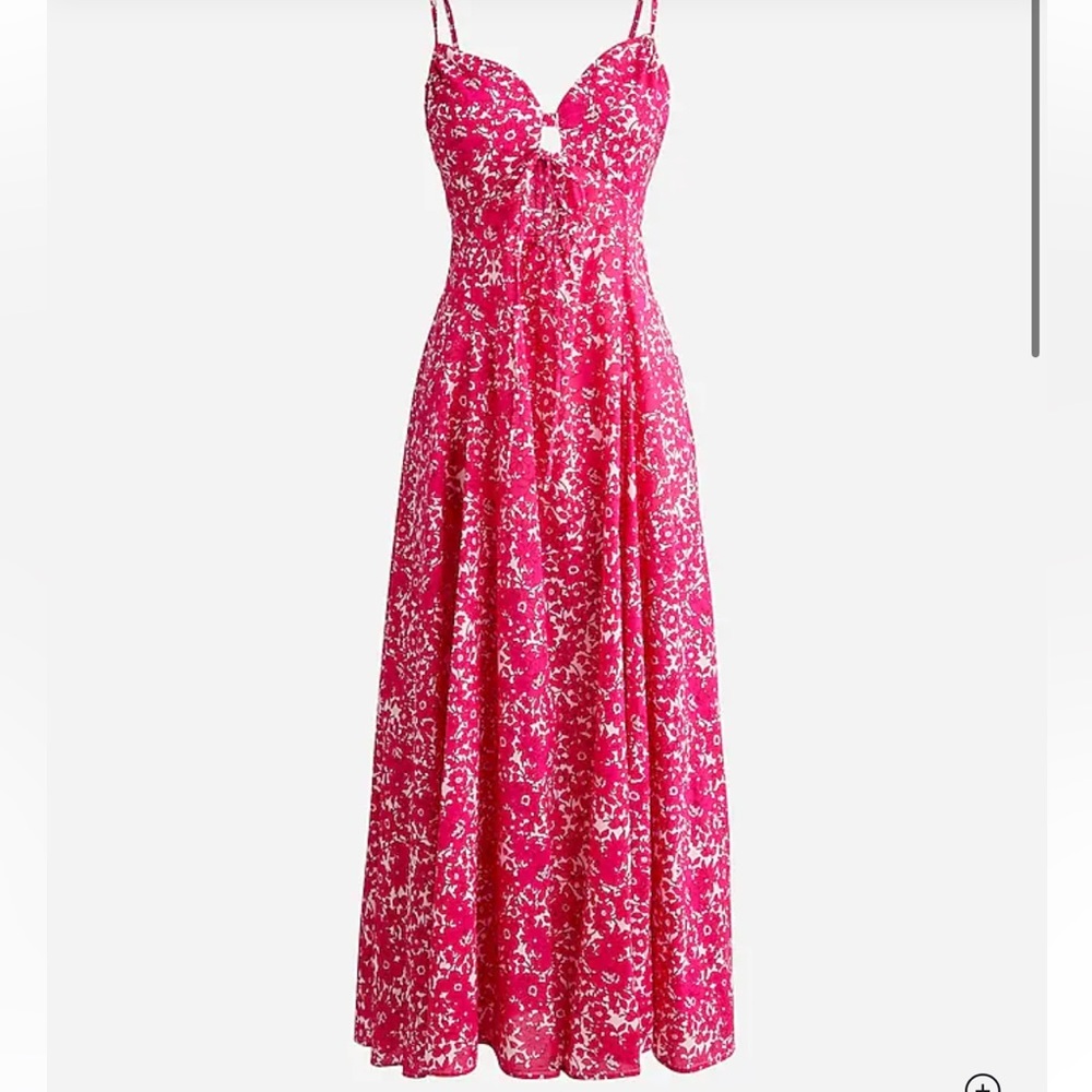 J.Crew Cotton Voile Keyhole Maxi dress in Blushing Meadow Size XXS